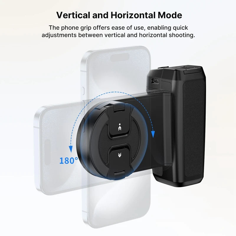 MA35 Magsafe Smartphone Camera Shutter Grip Bluetooth Selfie Handle as Camera Photo Stabilizer Vertical Horizontal Shoot